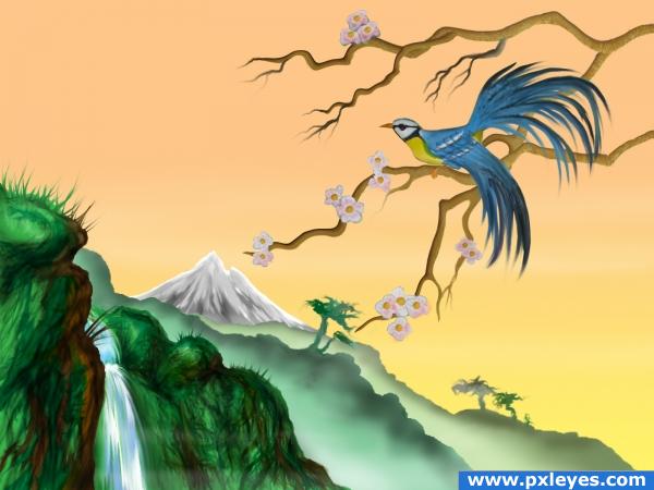 Creation of Chinese painting: Final Result